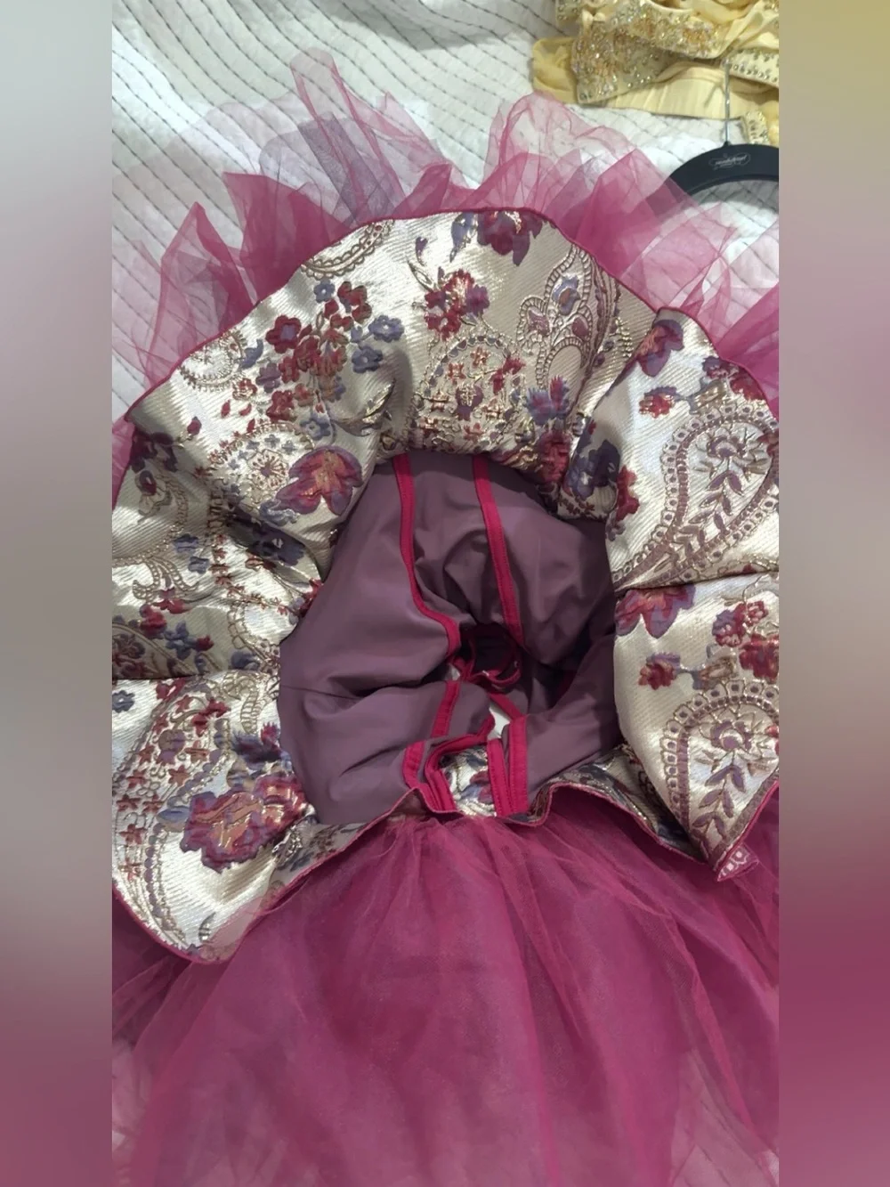 Revolution Plum and Gold Floral Tutu Dance Costume